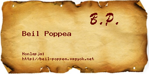 Beil Poppea névjegykártya